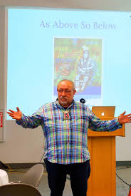 George Longfish_giving lecture