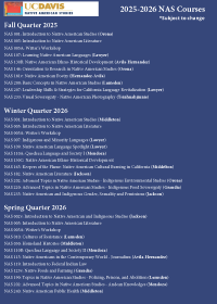 NAS Courses for 25-26