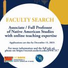 Faculty Search flyer